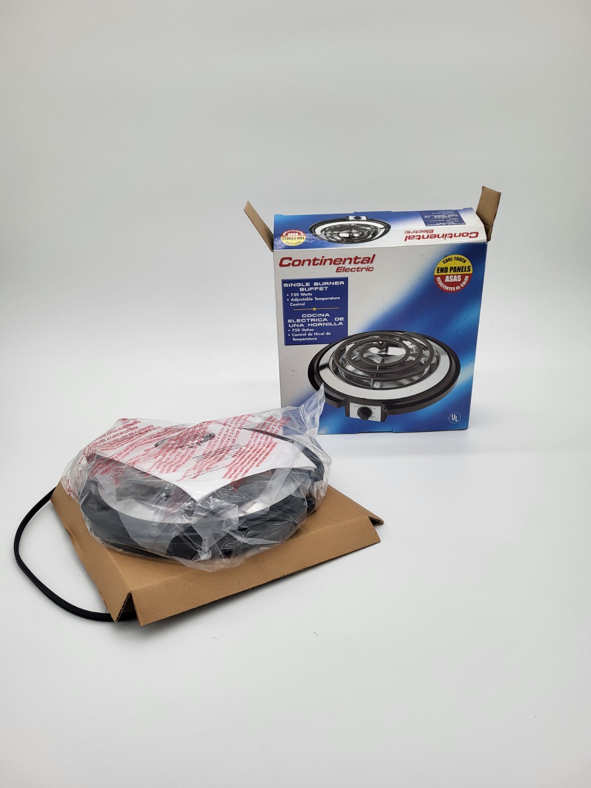 Continental Electric Single BURNER Buffet Midel New Open Box