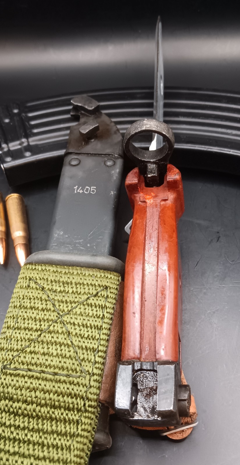 Romanian Type II AIMS Bayonet w/ Complete Sheath - Unissued Soviet Cold War #4