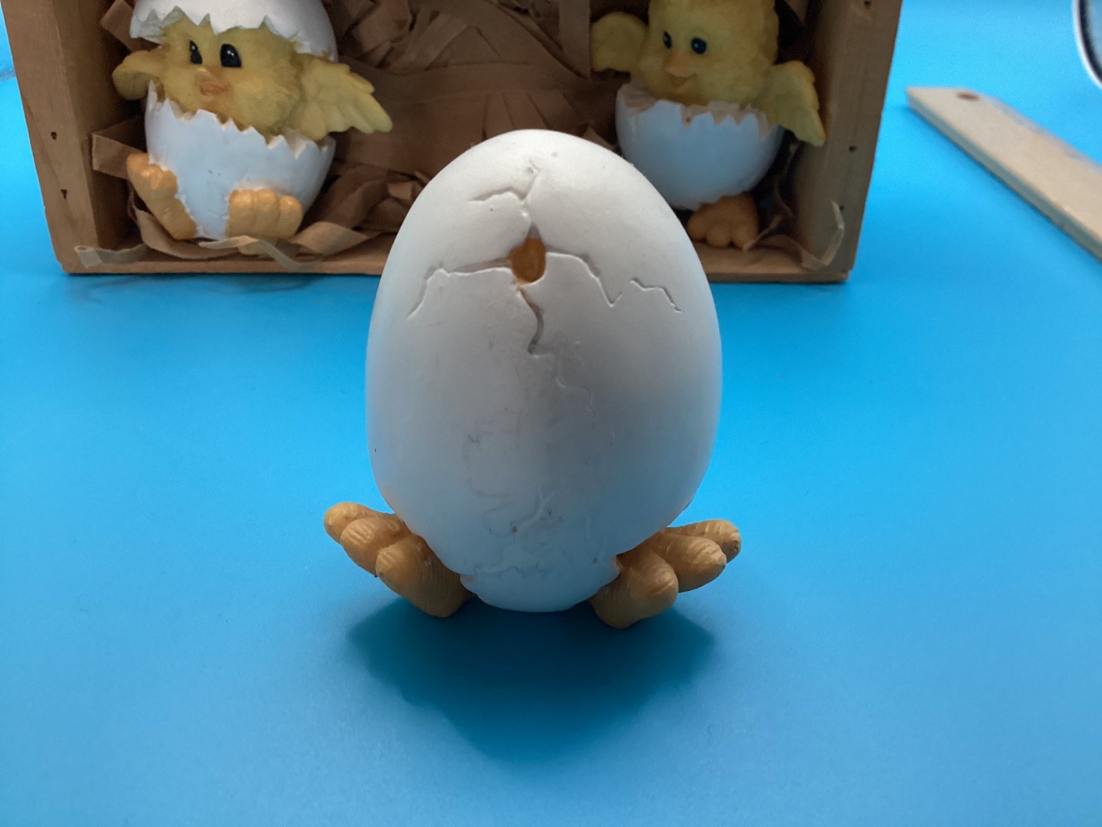 Vintage 1984 Critter Littles Baby Chick Figurine Egg Hatchling for Easter NIB