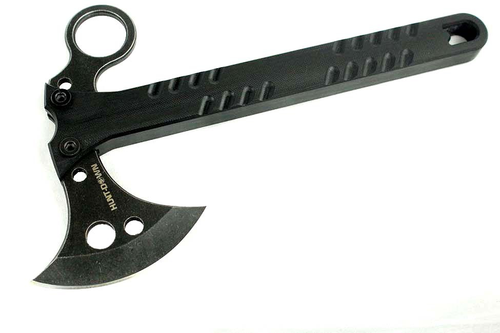 10" Tactical Karambit Throwing Axe with Sheath All Black Hatchet New