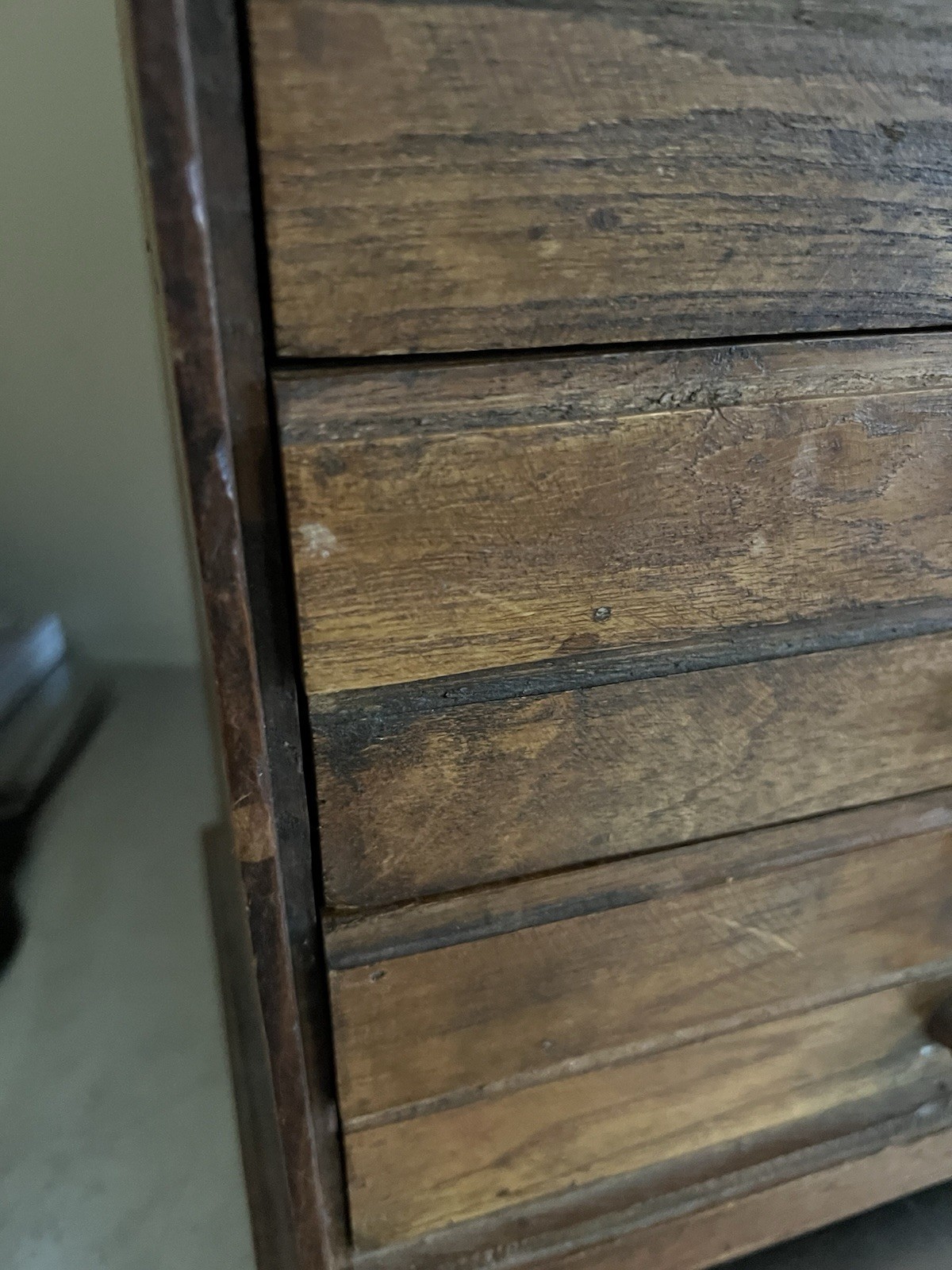 Antique Solid Wood Eight Drawer Collector's Chest | 16.25” x 12.5“ x 6.75” TLC