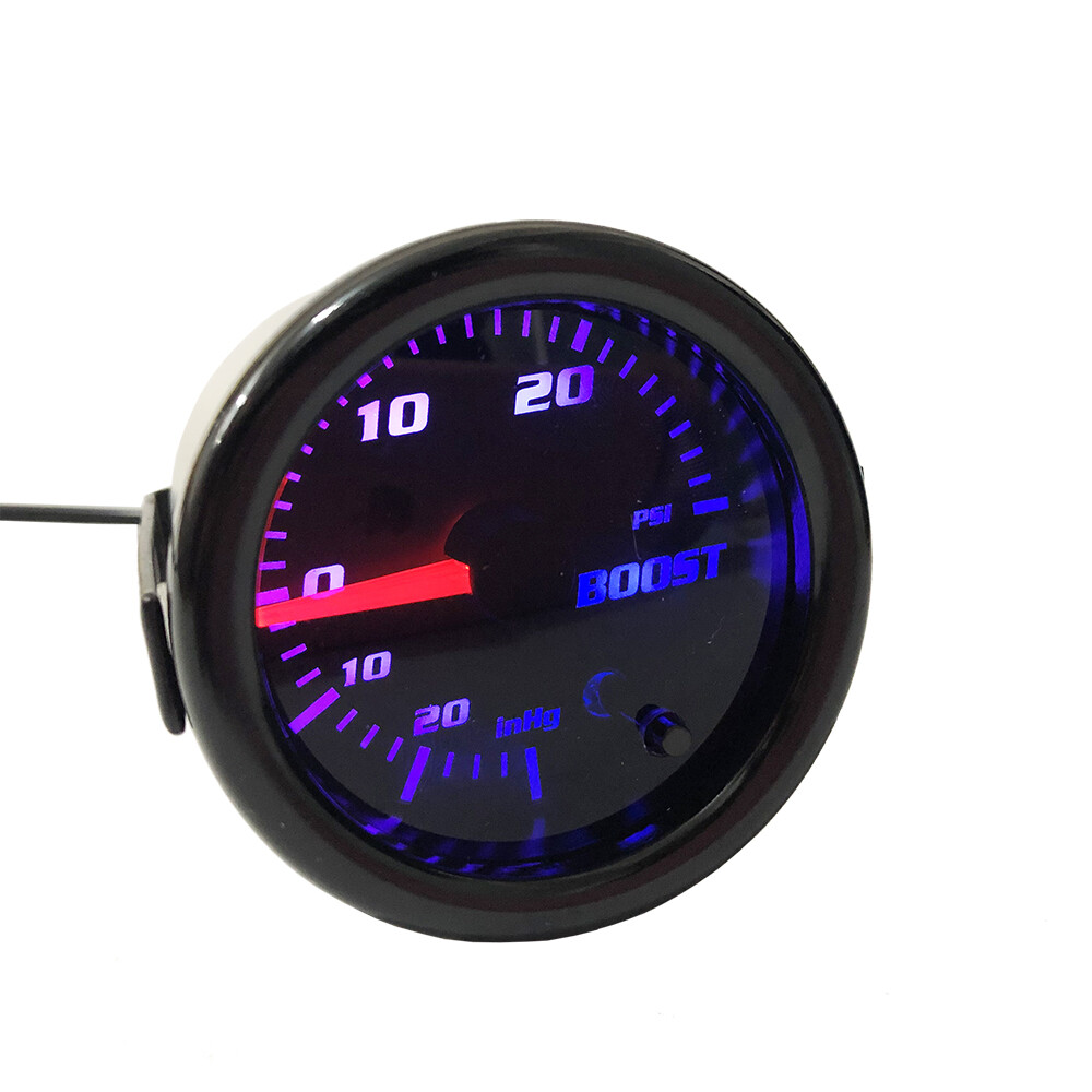 7 Color Tinted Digital Turbo Boost Gauge 0-30 PSI Pressure Meter 2"52mm
