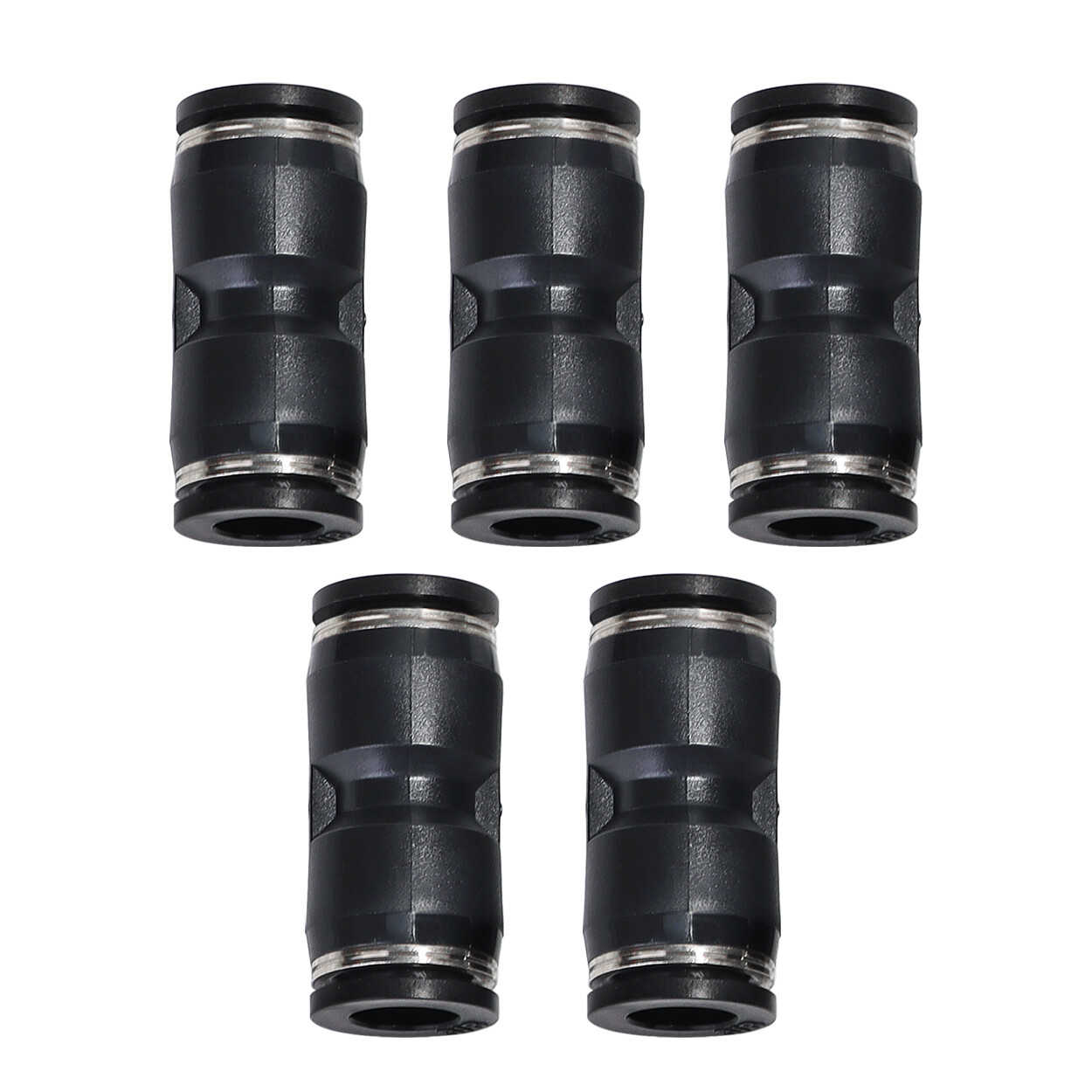 Nylon Air Line Dot OD 3/8" 33ft 50ft 100ft 200ft Or Push To Connect Fitting 5Pcs