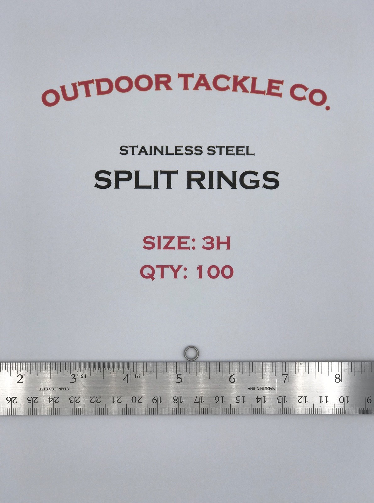 SIZE #3 HEAVY DUTY Split Rings 100 Count Stainless Steel USA HD Fishing Tackle