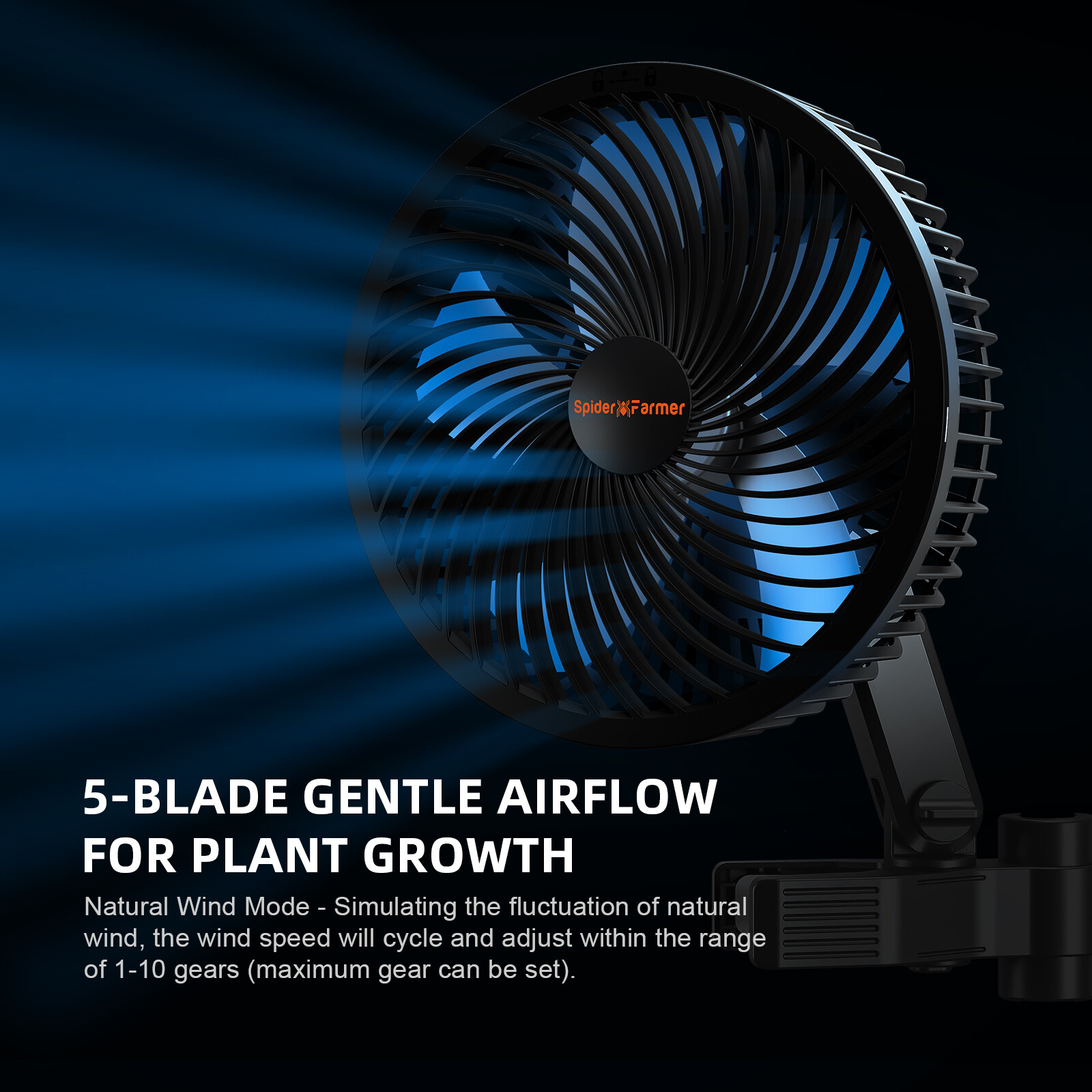 Spider Farmer 6-Inch Grow Tent Fan with Smart App Control
