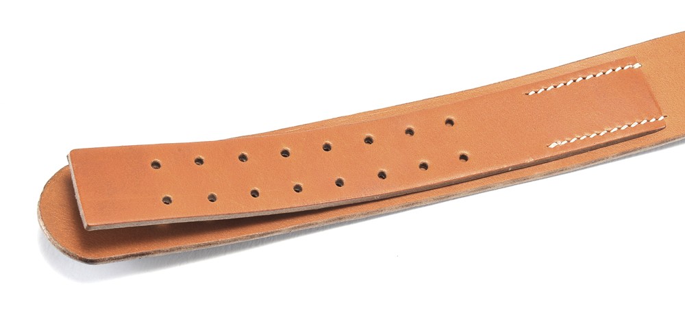 German WW2 M31 Combat Field Equipment Black Leather Belt 130 cm