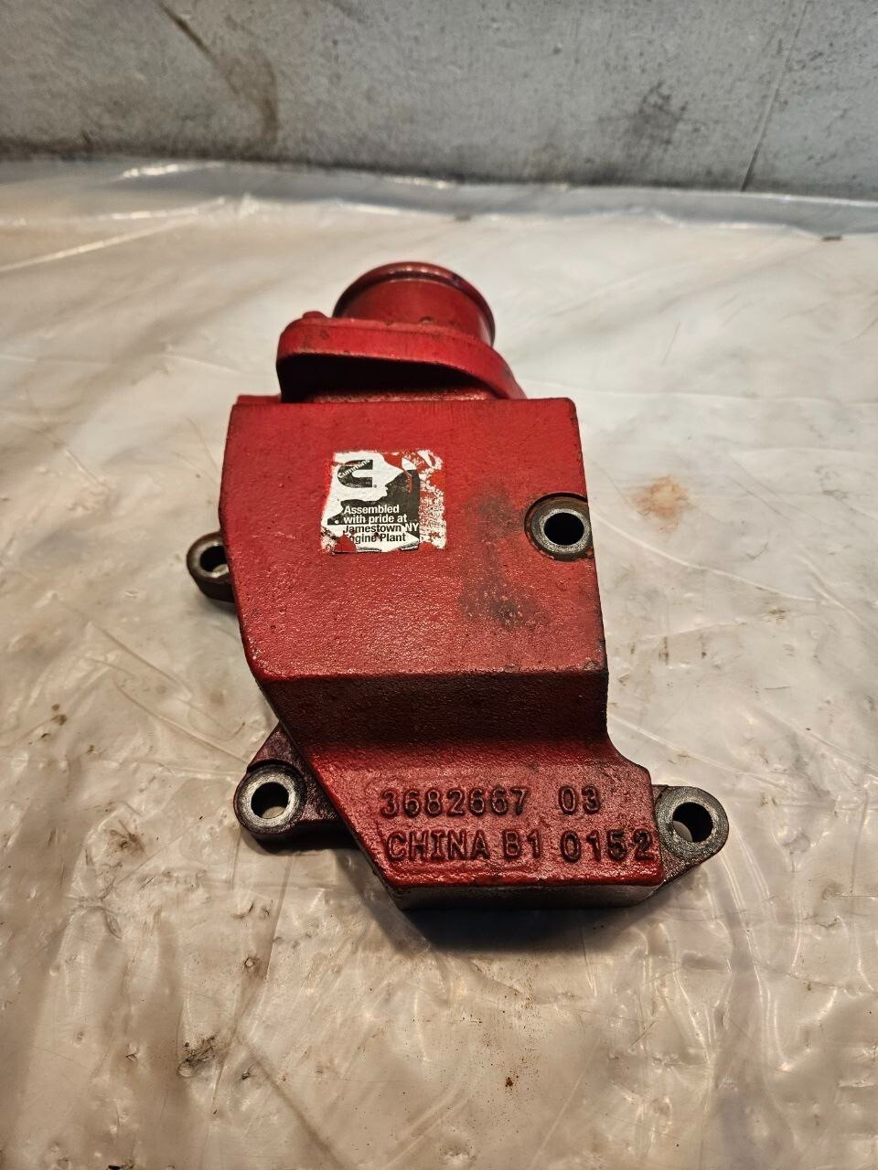 Cummins ISX15 Diesel Engine Upper Thermostat Housing 3682667 OEM