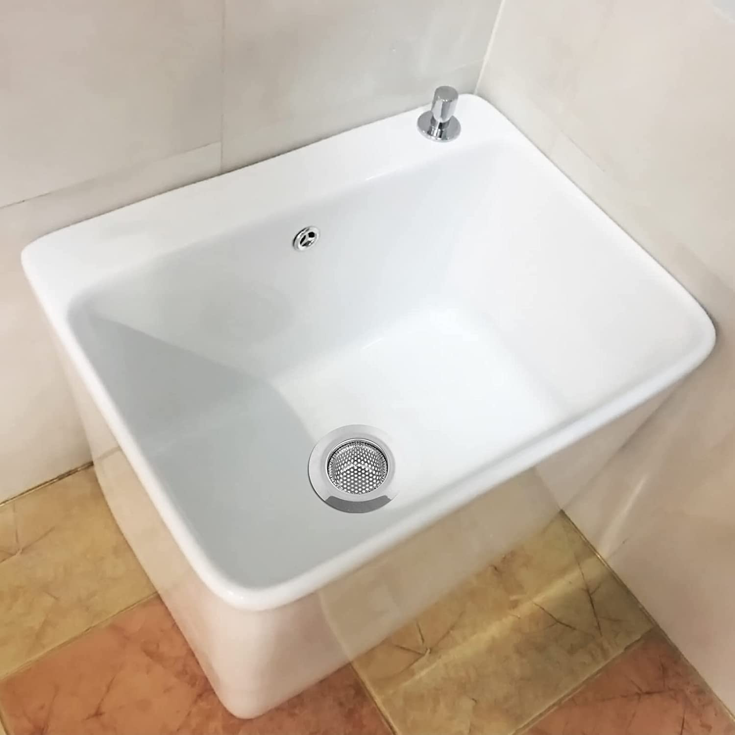 2PCS Bathtub Drain Strainer - 2.79 Inch Bathtub Floor Shower Hair Drain Catcher