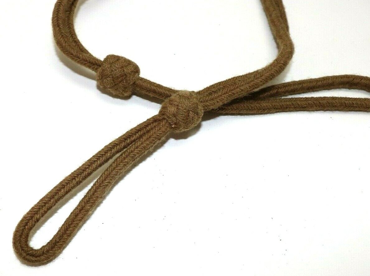 British Khaki Wool Lanyard for WWI or WWII Pistol or Revolver each E9049