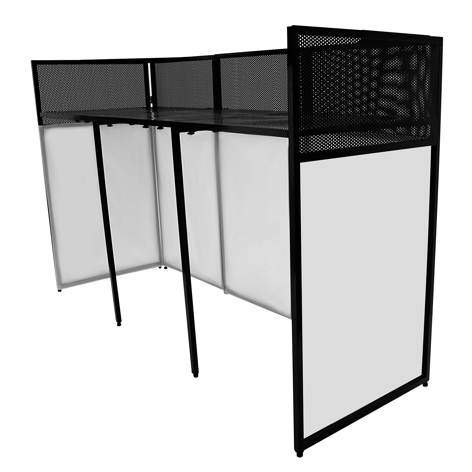 Modern DJ Booth Table Foldable DJ Stand Black DJ Booth Stand With Carrying Bag