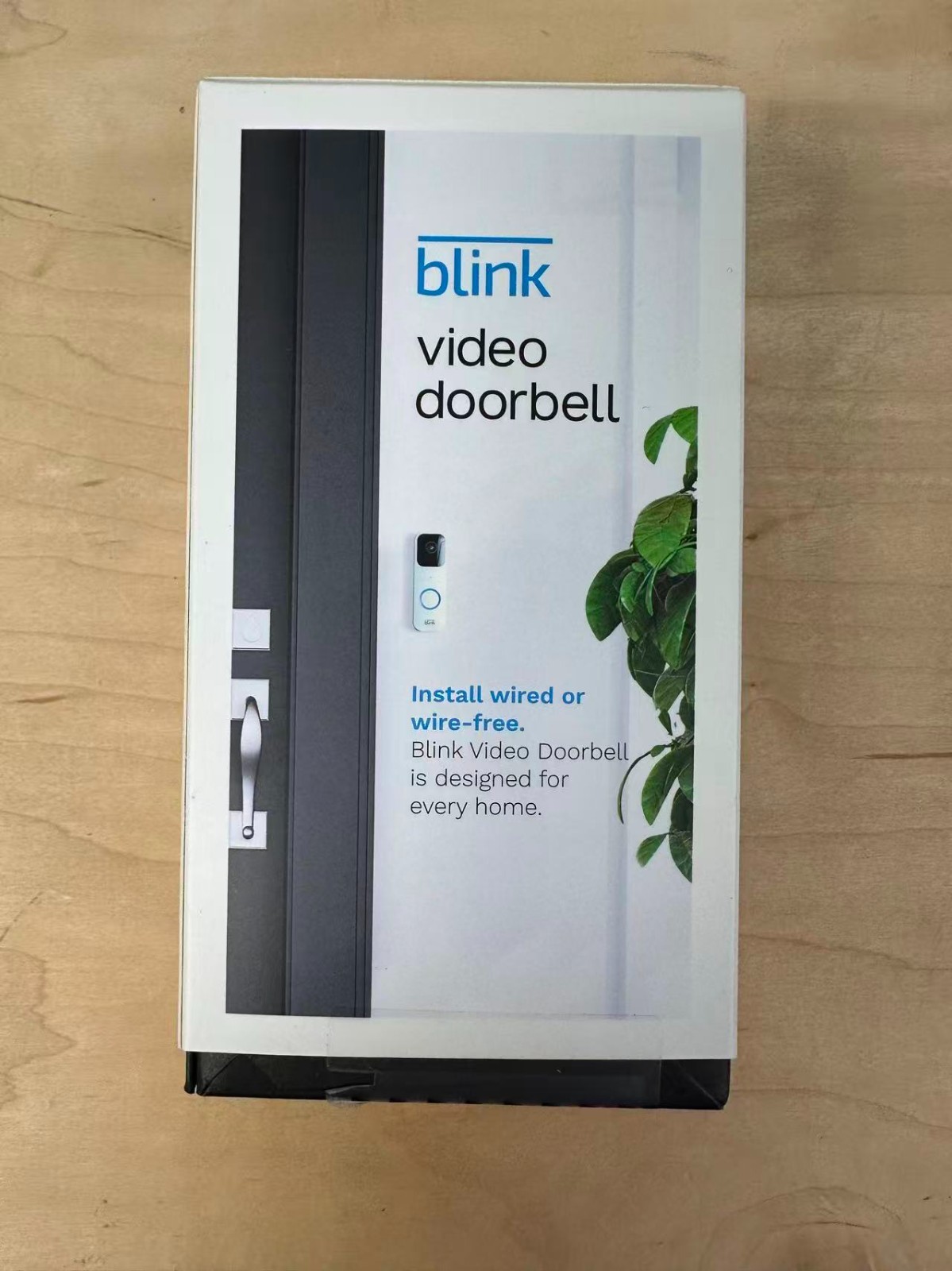 Blink Smart Wi-Fi Video Doorbell Wired or Battery Operated – White – New