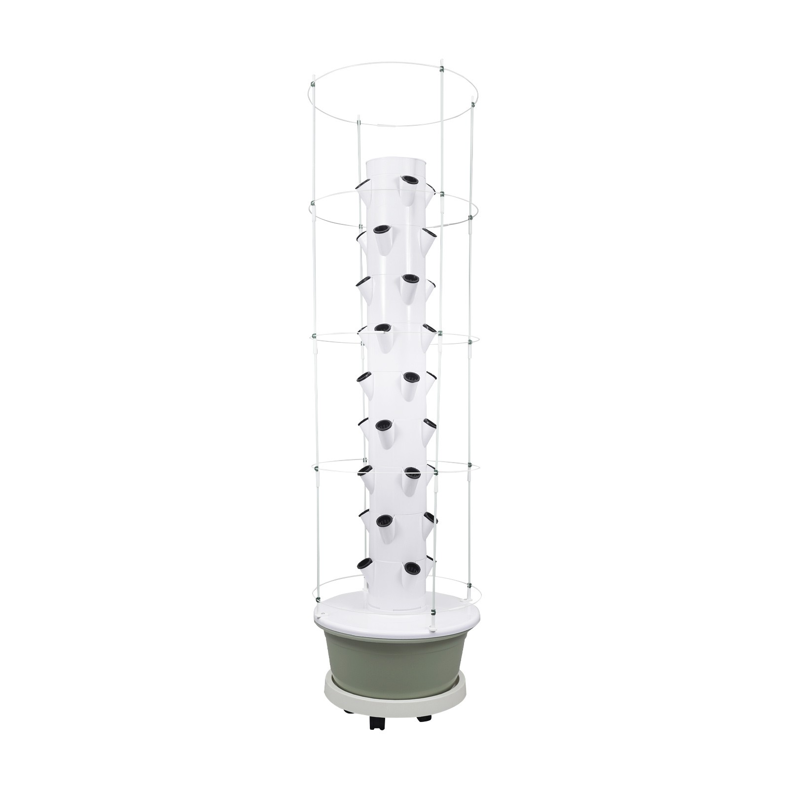 Vertical 36-Pots Hydroponics Tower Set Hydroponic Growing System Home Gardening