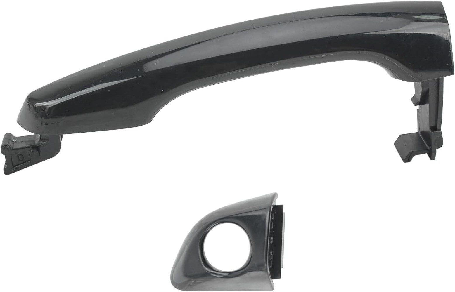 For Hyundai Elantra 2017-2020 Front Driver Black Door Handle Assembly Outside