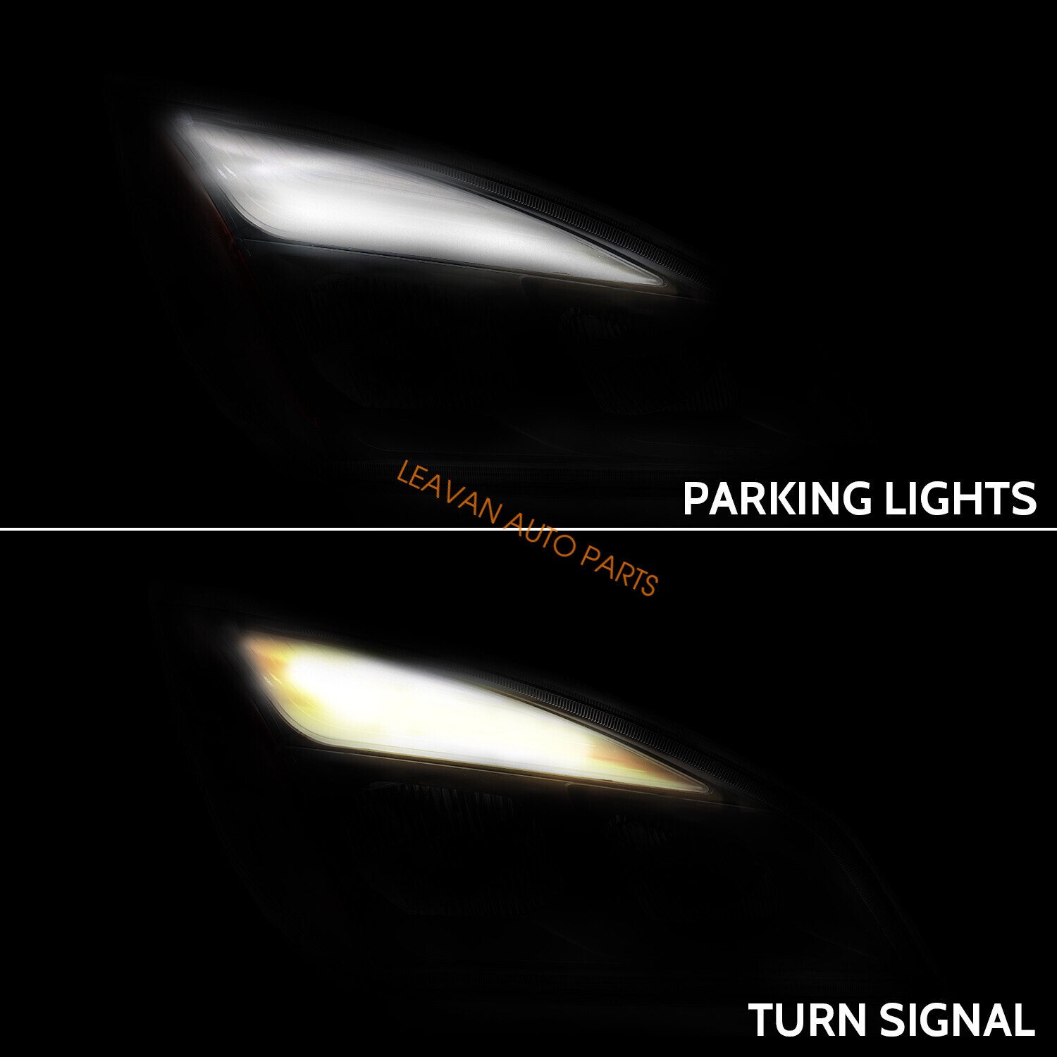 For 2018-2024 Freightliner Cascadia Full LED Black Housing Headlight Left Right