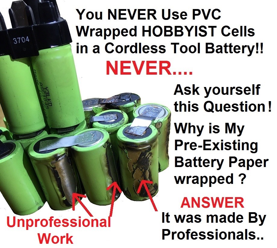 SNAP ON Ctb3185 18v HIGH QUALITY BATTERY RE-BUILDERS SERVICE