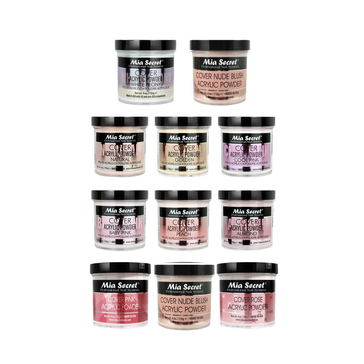 Mia Secret Cover Acrylic Powder All Sizes & New Shades ~ Pick Your Choice
