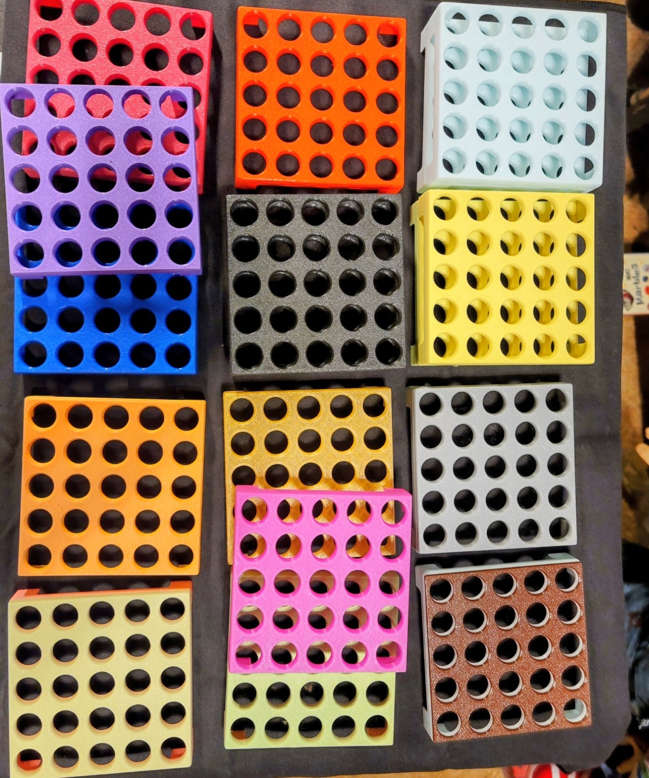 Marble Displays. Each One Holds 25 Regular Size Marbles. read desc