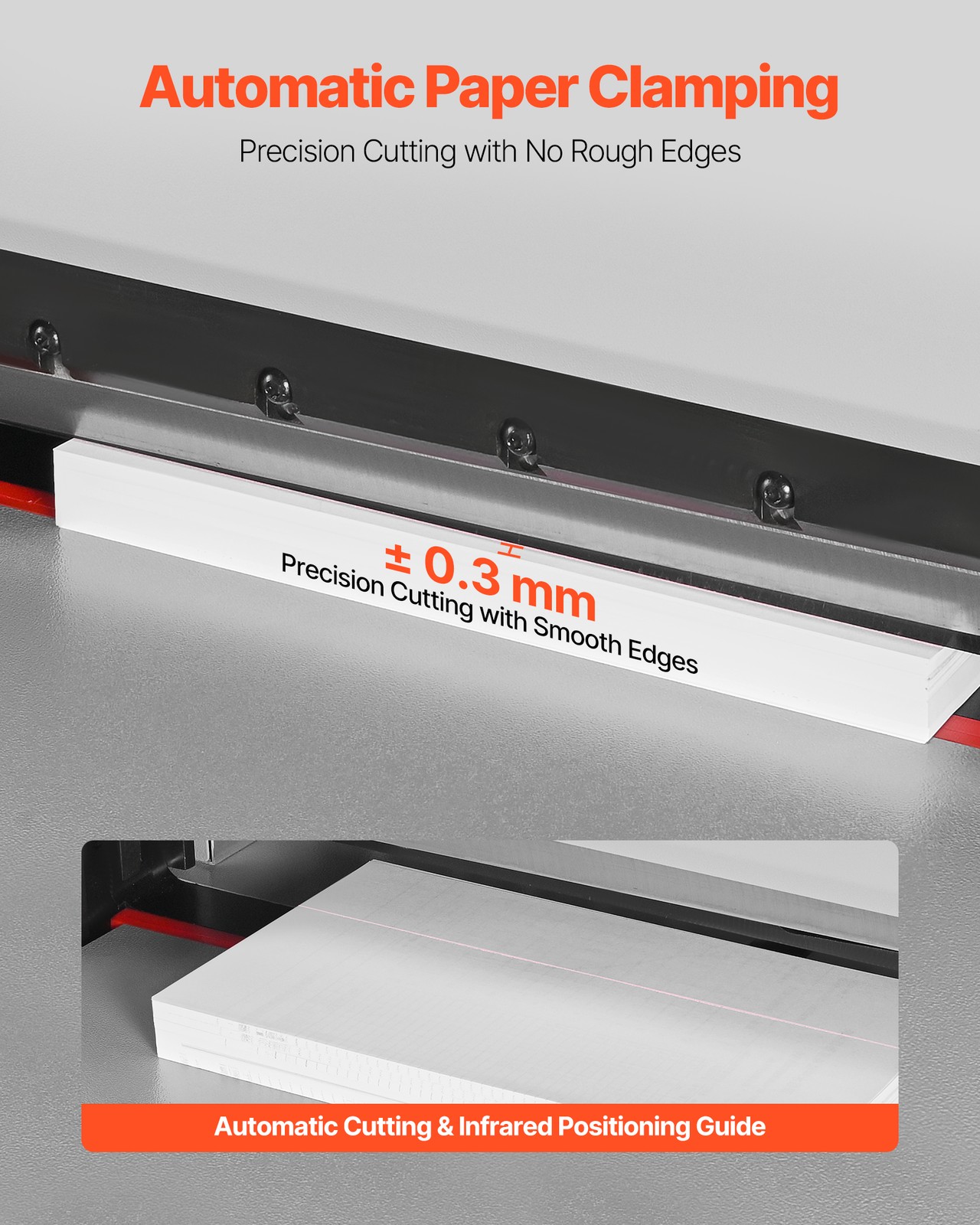 VEVOR Electric Paper Cutter 18.9 in Cutting Width 1.97 in Cutting Thickness