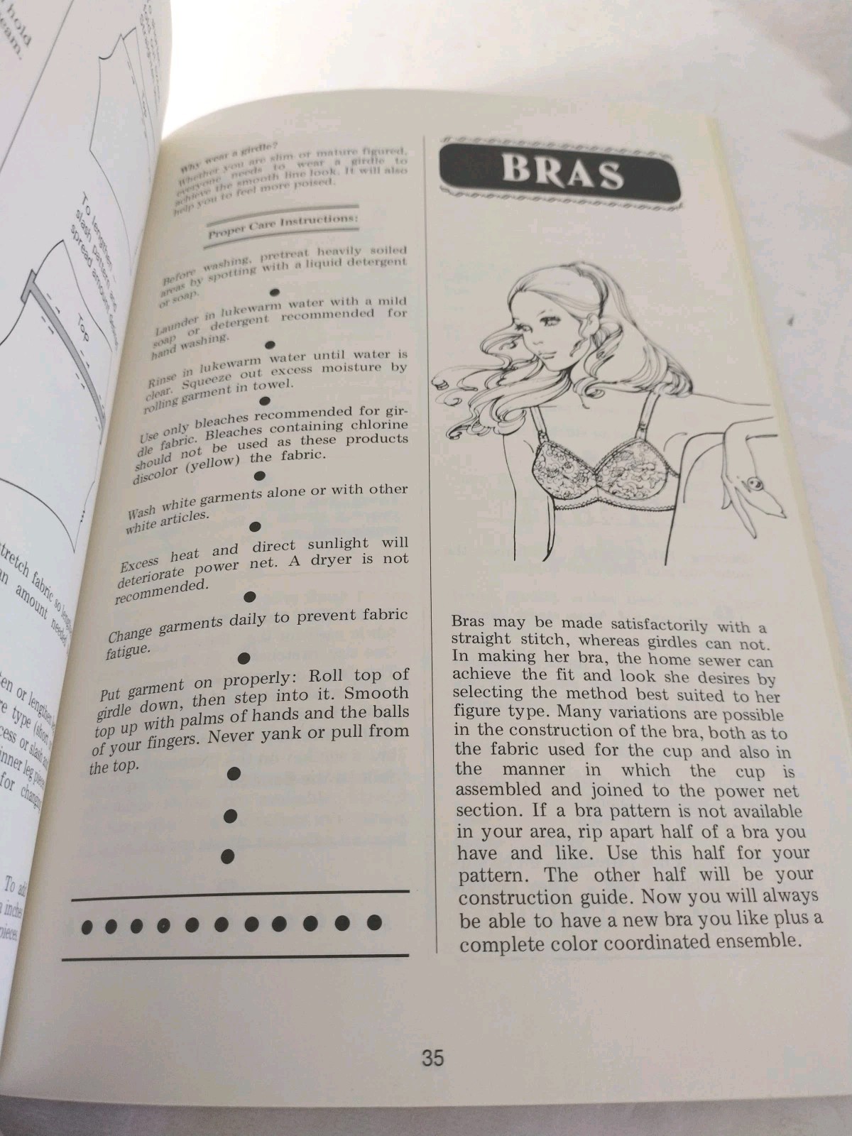 Sew Lovely Lingerie by Laverne Devereaux GIRDLE & BRA Sewing Techniques BOOK 70s