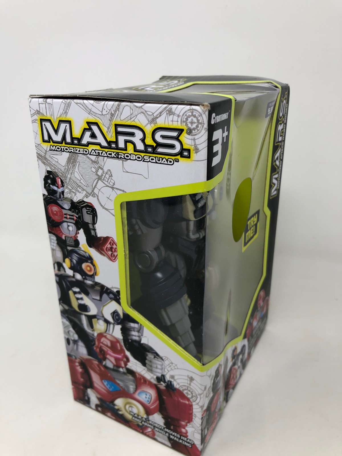 M.A.R.S. Motorized Walking Cyber Bot Attack Robot Dark Blue w/Bronze/gold - Pola