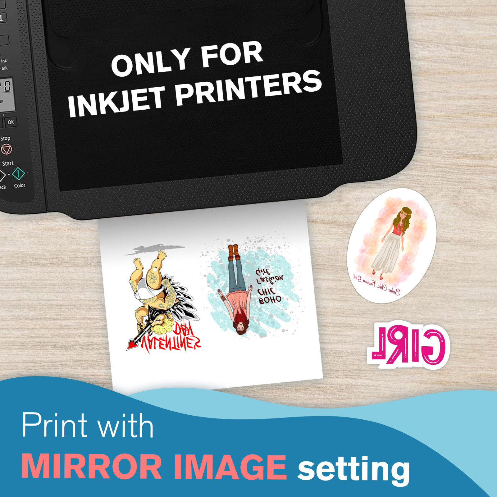 Lot Koala NO SPRAY Waterslide Decal Paper Inkjet Laser - CLEAR Or White 8.5x11