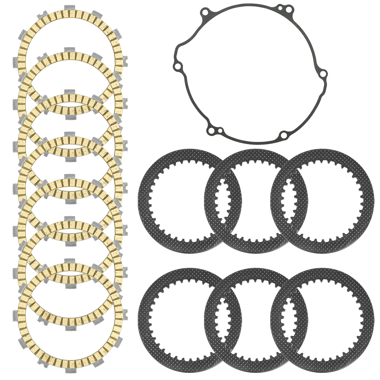 Caltric Clutch Friction and Steel Plates Kit for Kawasaki KX125 1994 - 2002