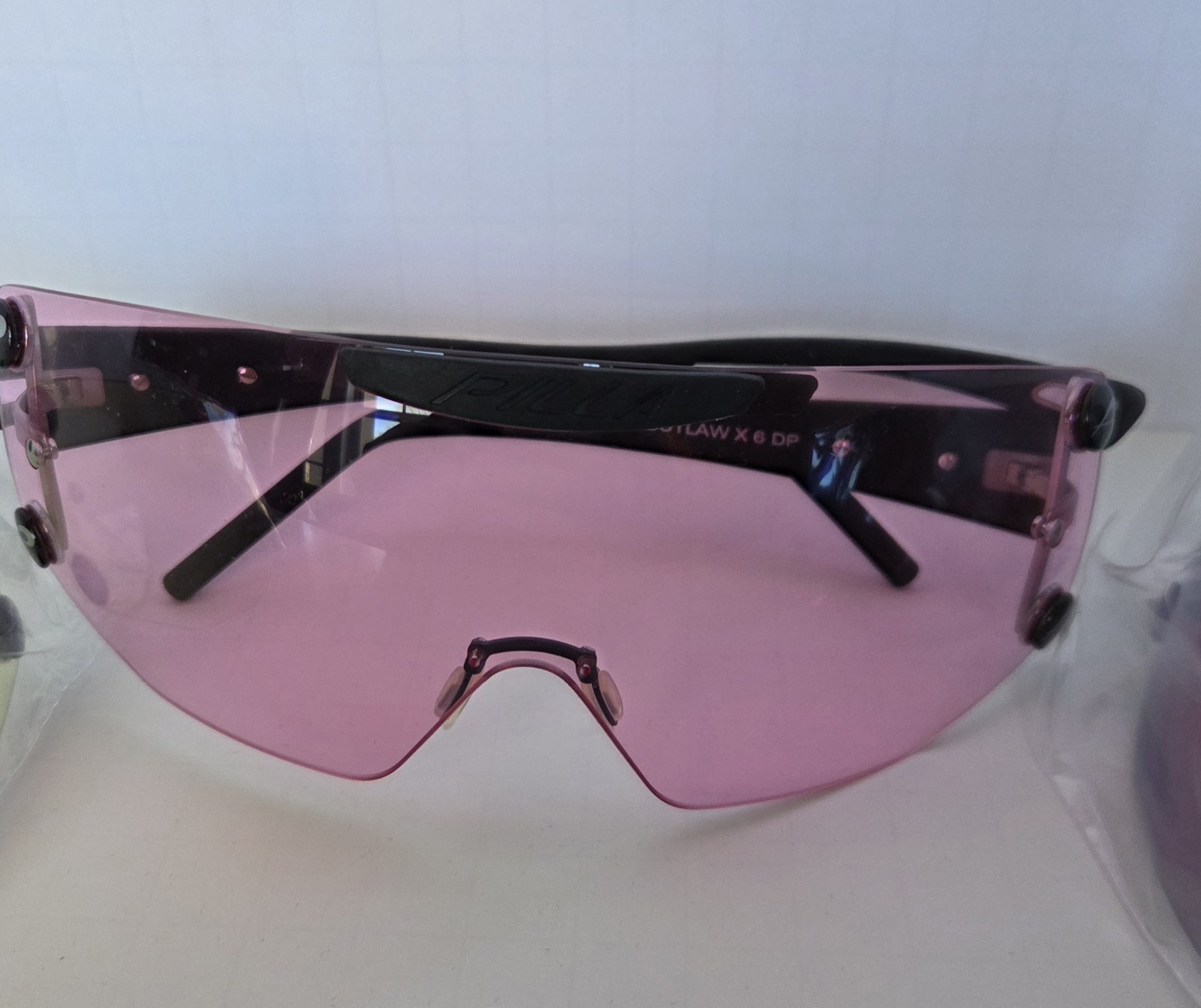 Pilla Outlaw X6 Safety Glasses Set, Interchangeable Lenses, Pink/Yellow/Blue