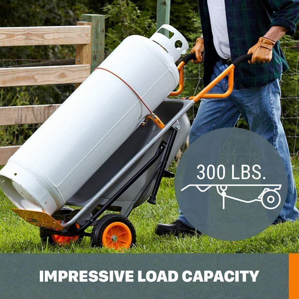 WG050 WORX AeroCart: 8-in-1 All Purpose WheelBarrow Garden Yard Cart