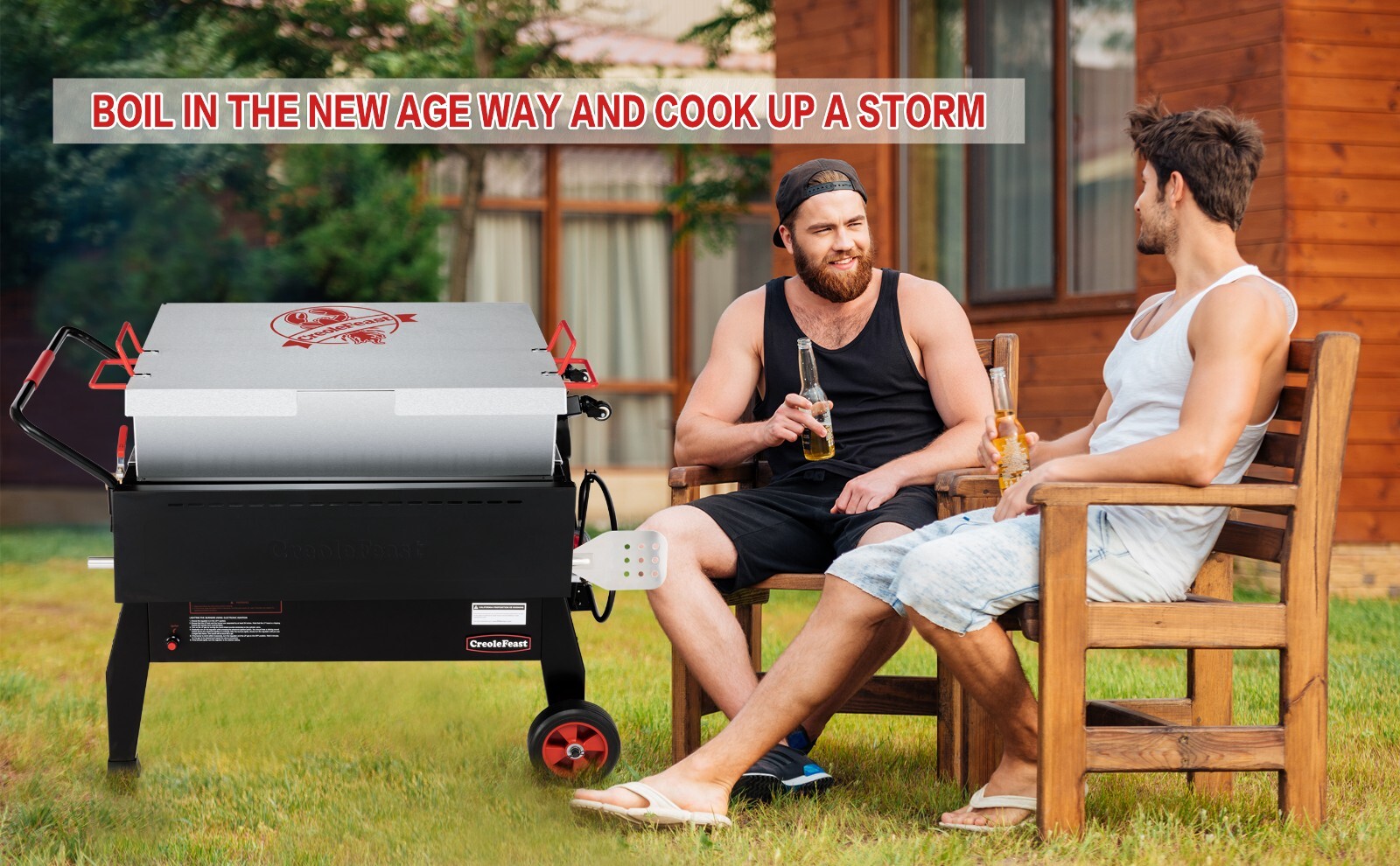 Creole Feast 150 QT Crawfish Boiler Outdoor Stove Propane Gas Seafood Cooker