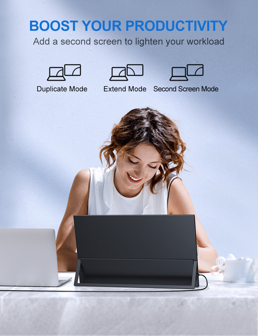 120Hz Gaming Monitor Portable Monitor 18.5" 1920*1080 Freesync Screen HDR FHD