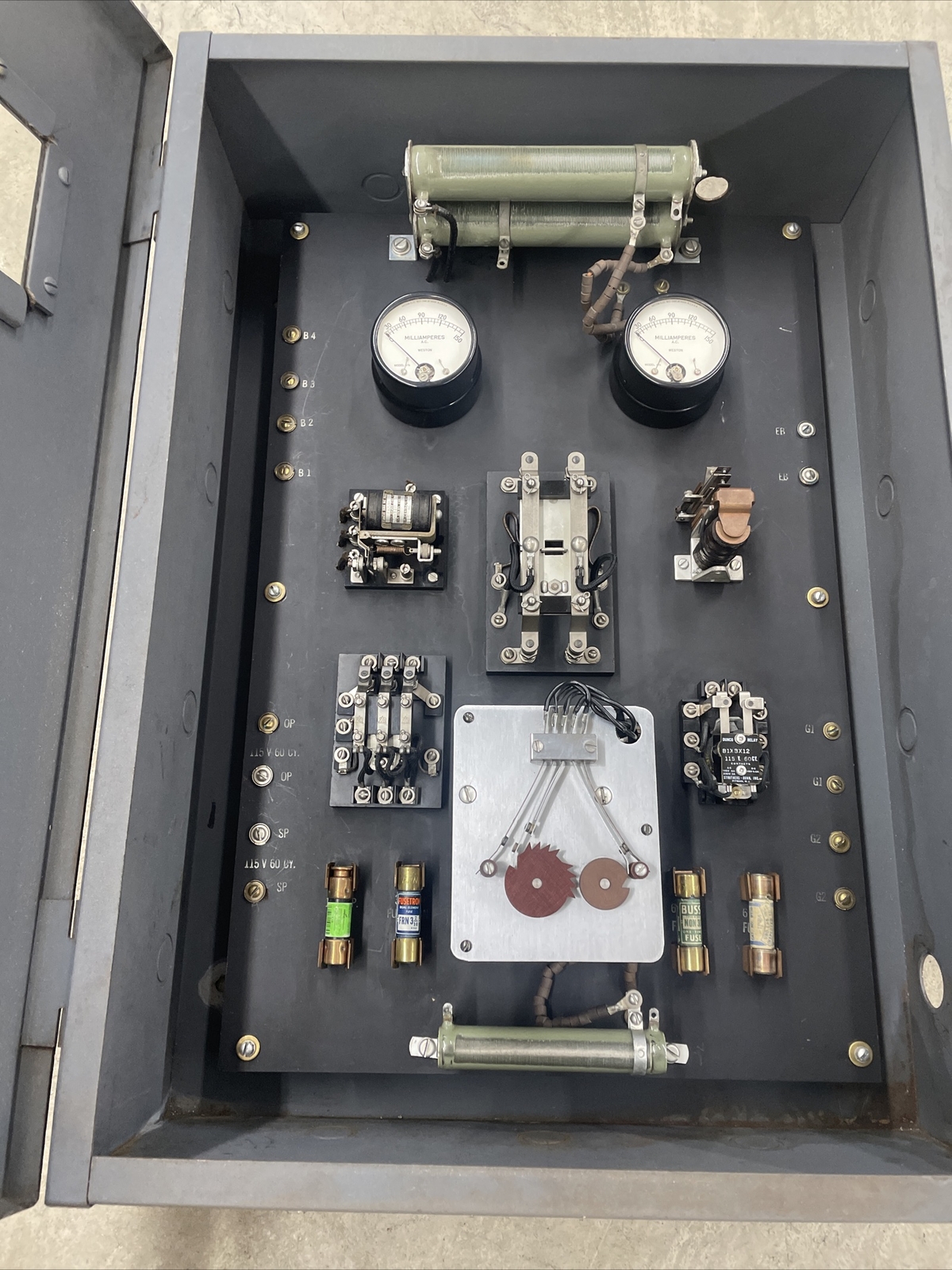 Vintage Retro Fire Alarm Signal Panel 4206 IBM Slate Back CLEAN! VERY RARE!