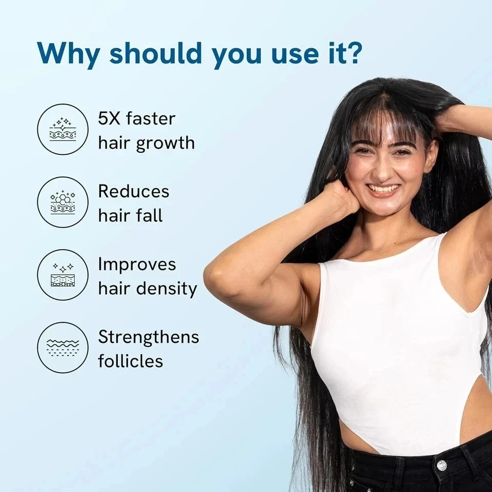 Be Bodywise Rosemary Hair Growth Serum Roll-On – 3% Redensyl & 2% Anagain, 10ml