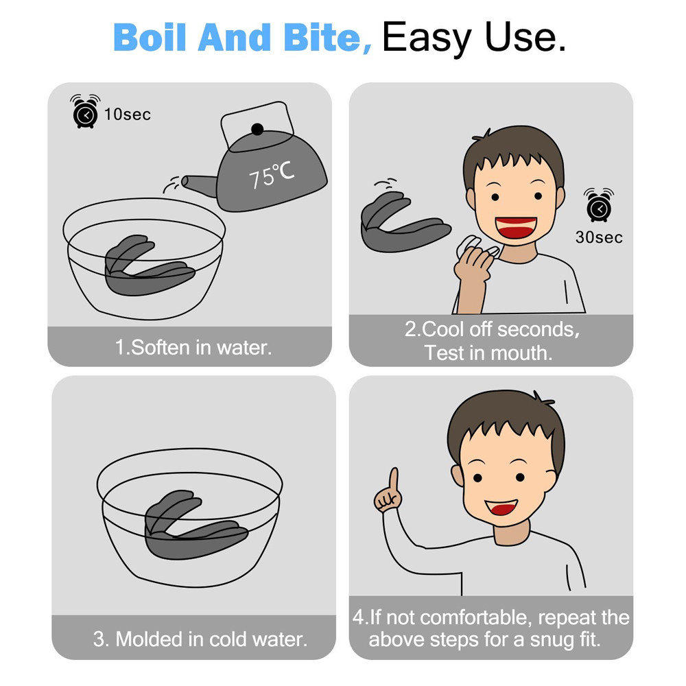 US Mouth Guard Gum Shield Bruxism Dental Teeth Protection Grinding Sports Boxing