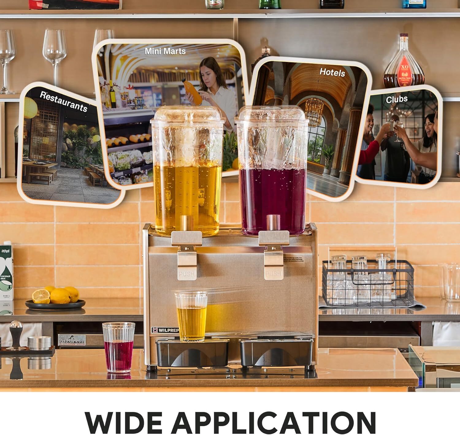 Secondhand Commercial Beverage Dispenser, 9.6 Gal Refrigerated Juice Dispenser