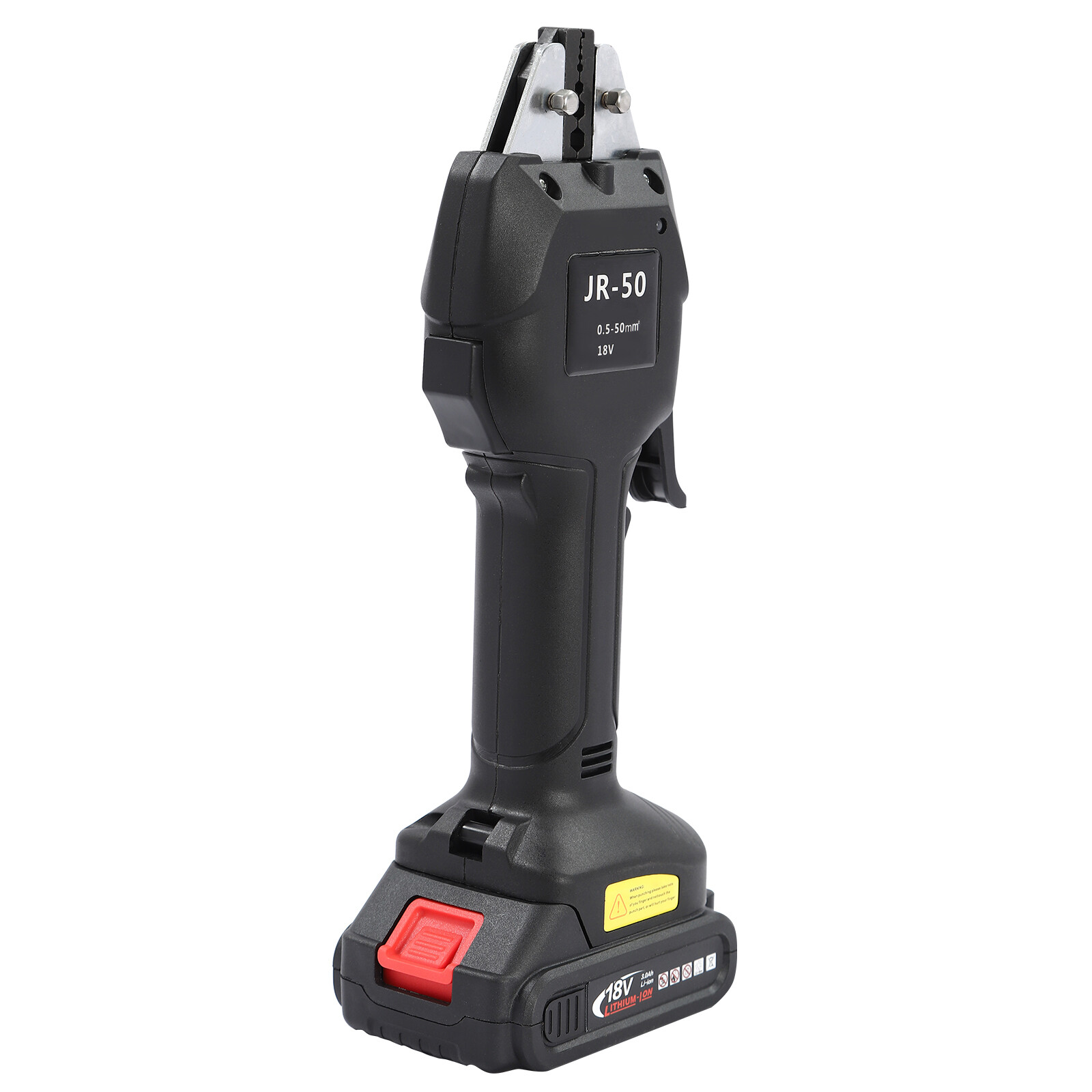 Electric Crimping Pliers Terminal Crimping Tool Rechargeable DC 18V/2Ah Black