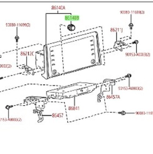 19-22 RAV4, 21-22 RAV4 PRIME RADIO DISPLAY KNOB 90010-23059 GENUINE TOYOTA PART