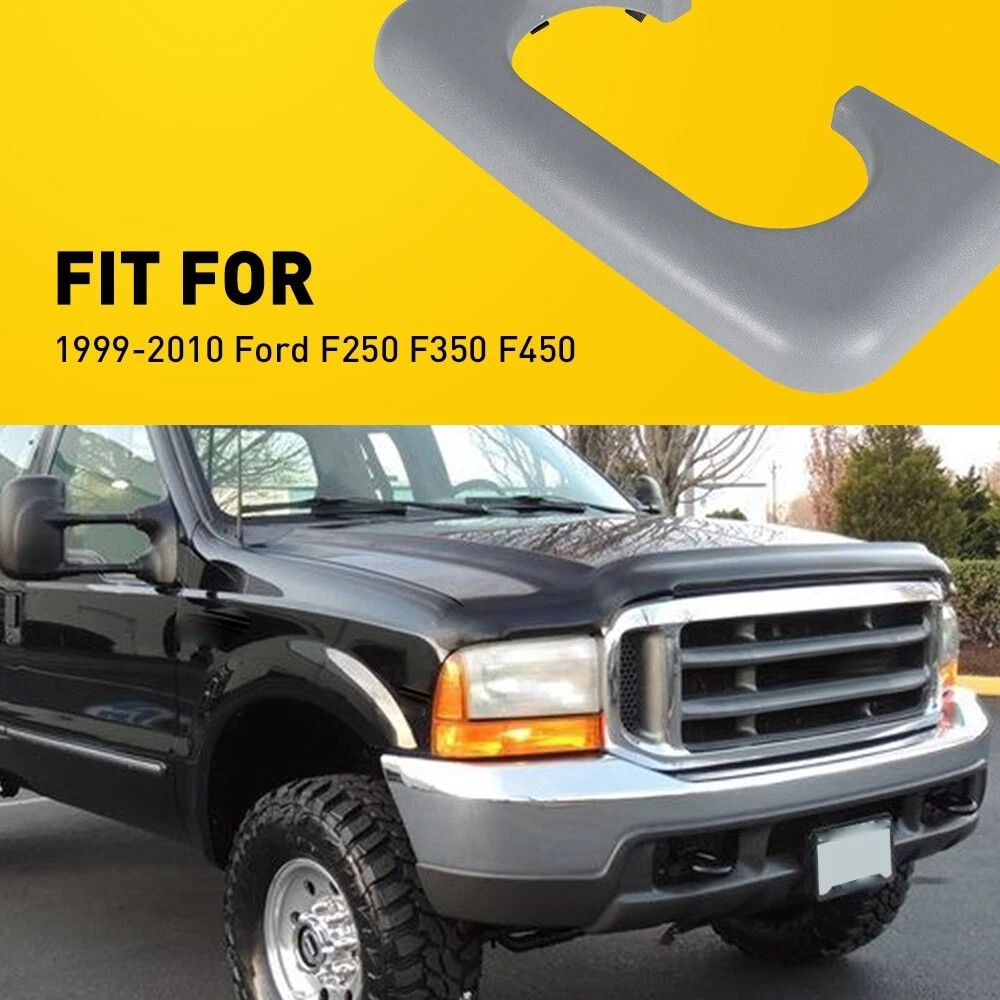 For Ford F-250 350 450 Center Console Cup Holder Armrest Pad Gray From 1999-2010