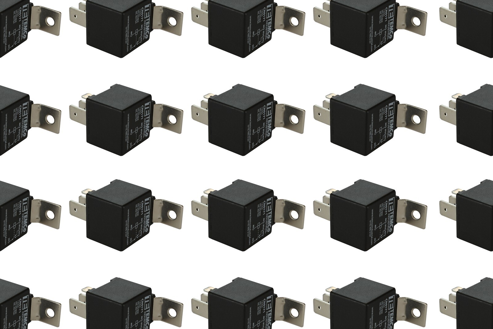 100 LOT TEMCo INDUSTRIAL 12 V 60/80 Amp Bosch Style S Relay SPDT Automotive