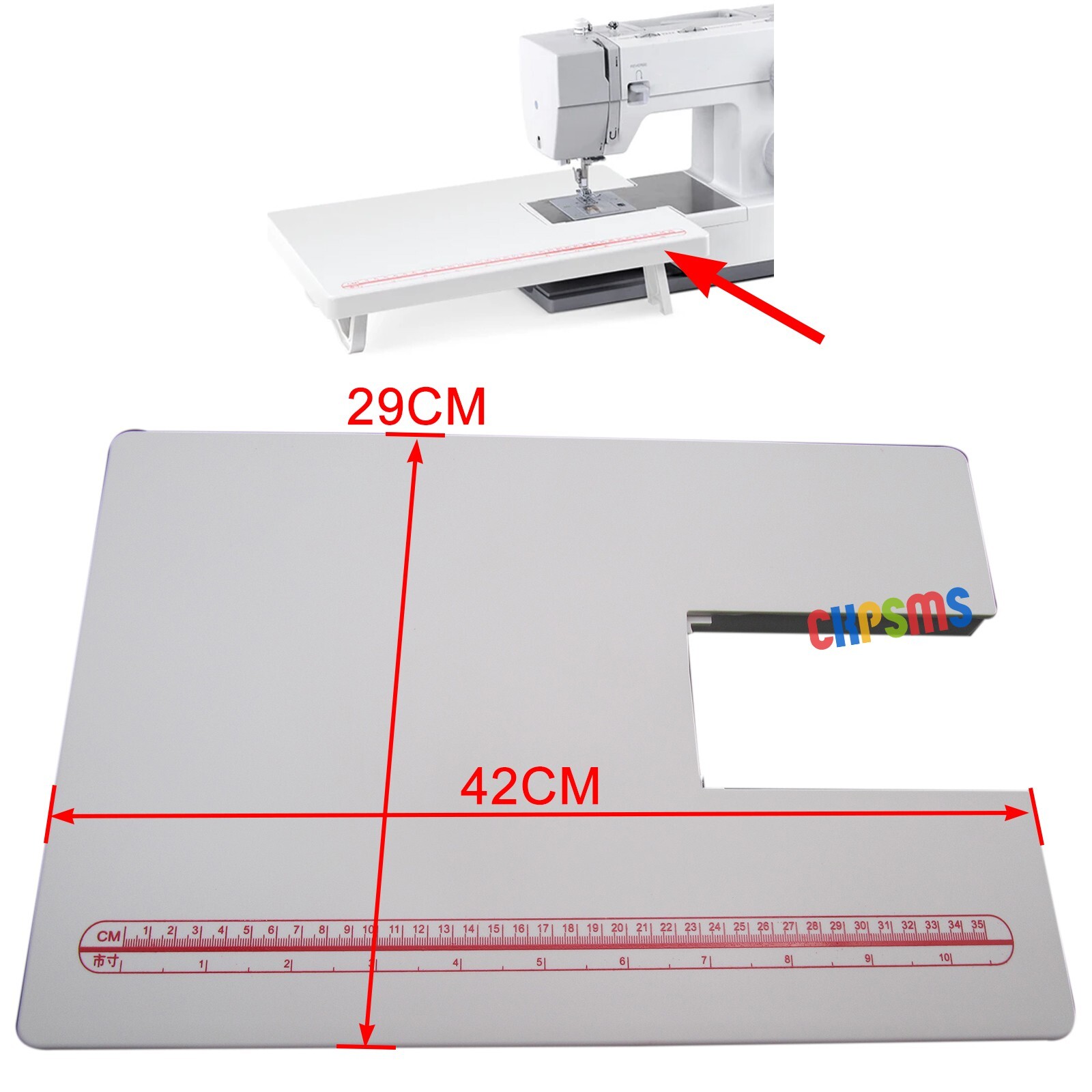 EXTENSION TABLE FOR SINGER Heavy Duty 4411,4423,4432,4452,5511,5523,44S