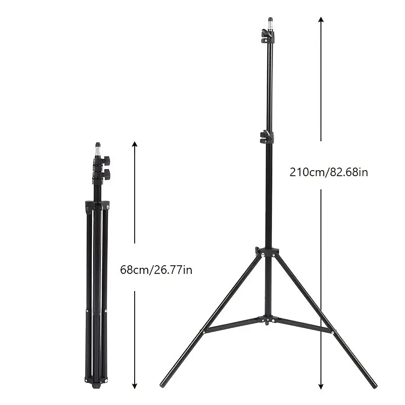 Fodoto 7 Ft/2m Adjustable Selfie Stand Tripod + Ball Head & Tablet/Phone Holder