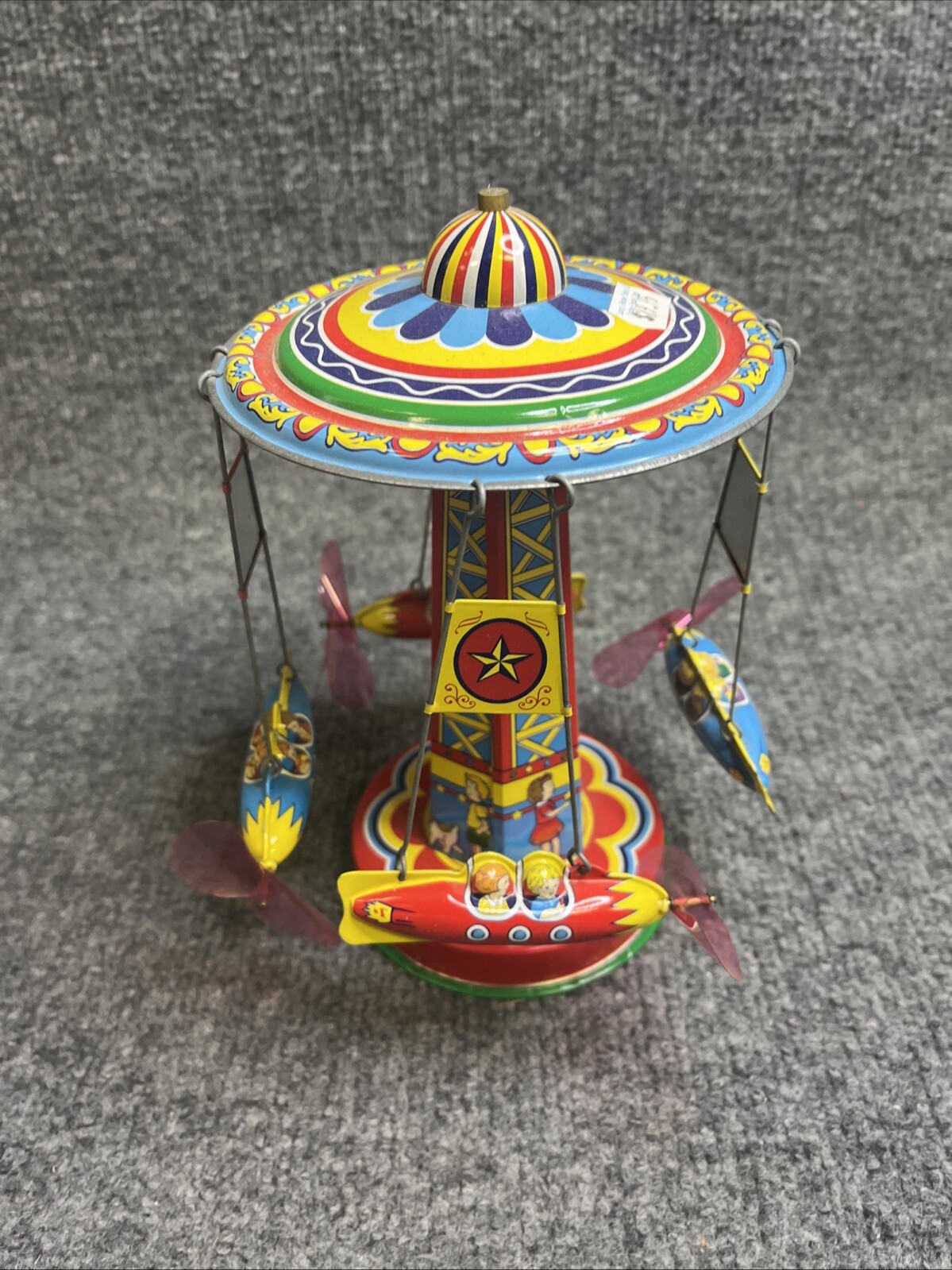 ROCKET RIDE CAROUSEL- SCHYLLING COLLECTOR SERIES 2011 Tin Toy