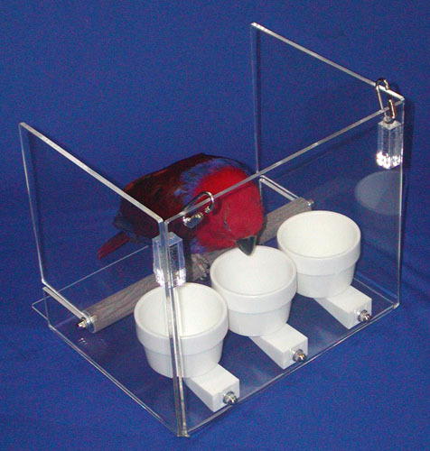 10 oz Lixit FOOD WATER QUICK-LOCK crocks bowls parrot bird dog cat dish pet cups