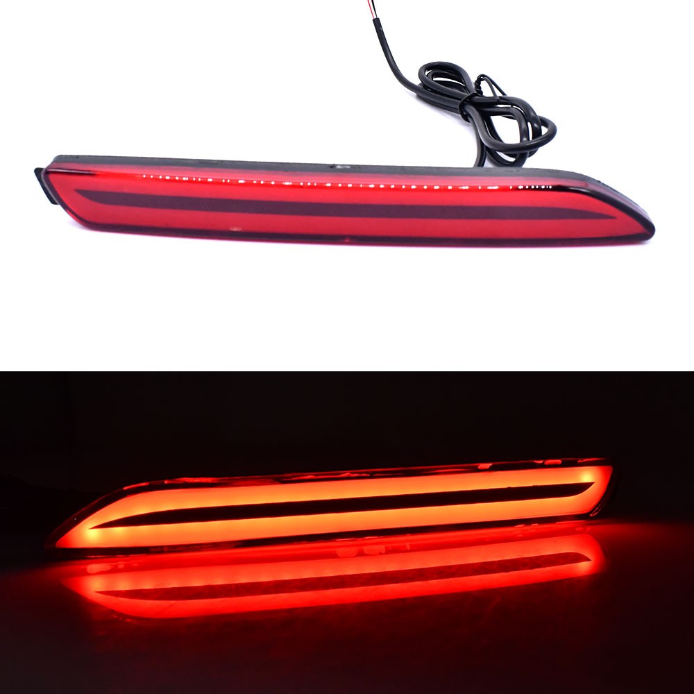 2x LED Rear Bumper Reflector Brake Stop Signal Light For Toyota Venza 2009-2015