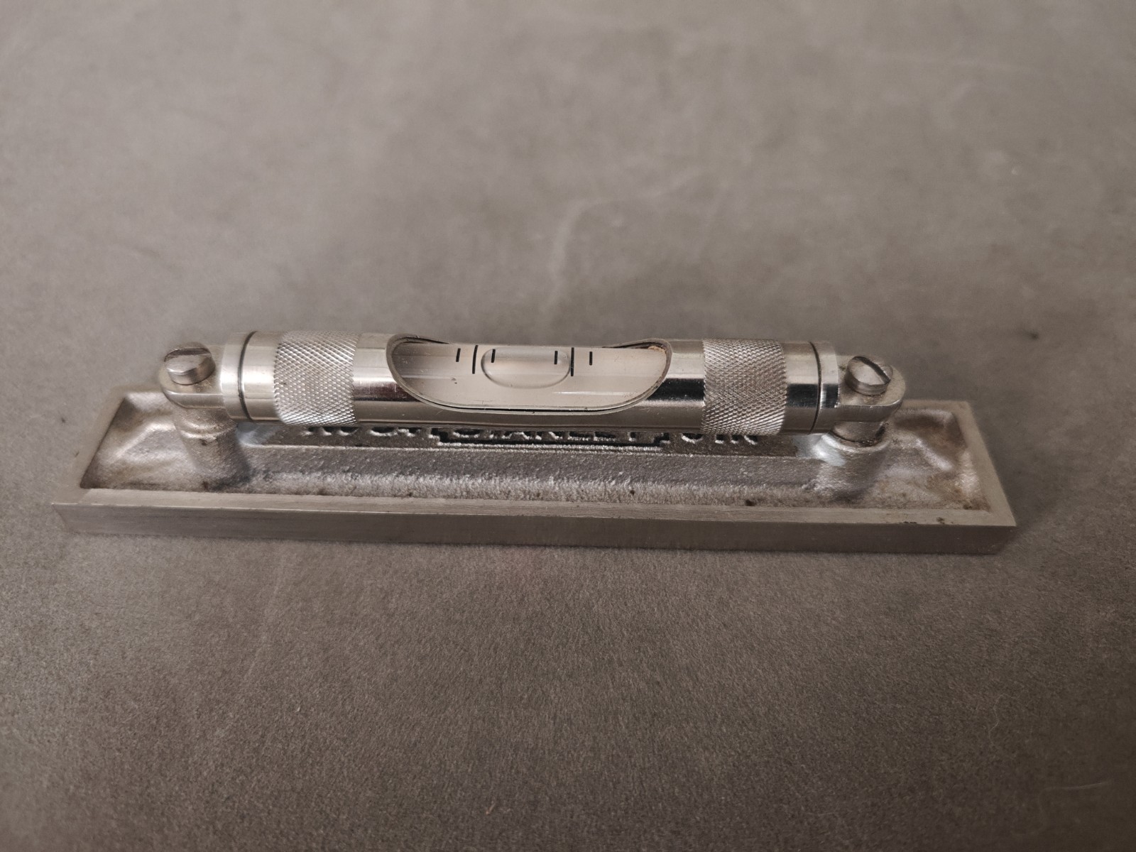 VTG Stanley No. 34V 6" Machinist Ground Glasses Level V Bottom w/ Box USA EUC