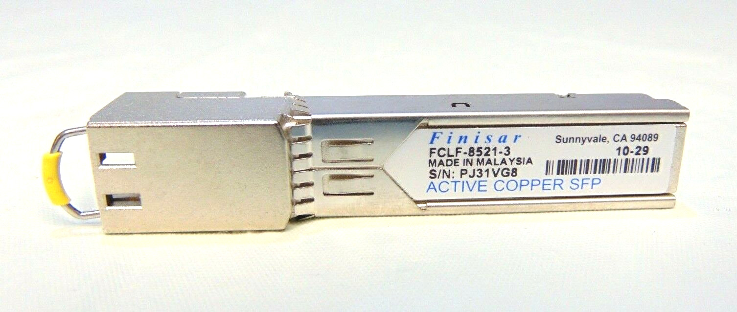Finisar FCLF-8521-3 RJ-45 1000Base-T RJ45 Active Copper SFP Transceiver