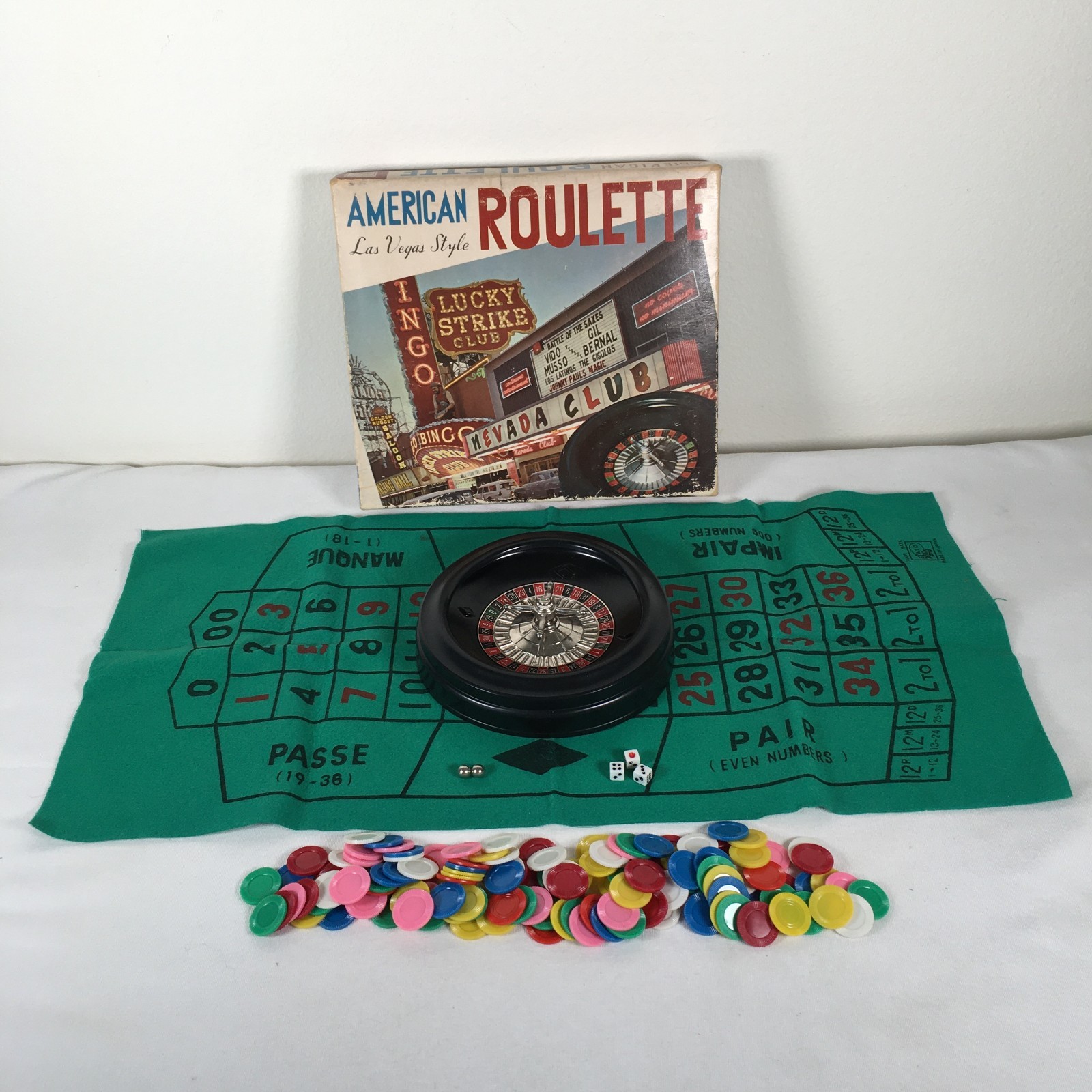Vintage American Roulette Las Vegas Style Hotel Casino Game Complete Japan