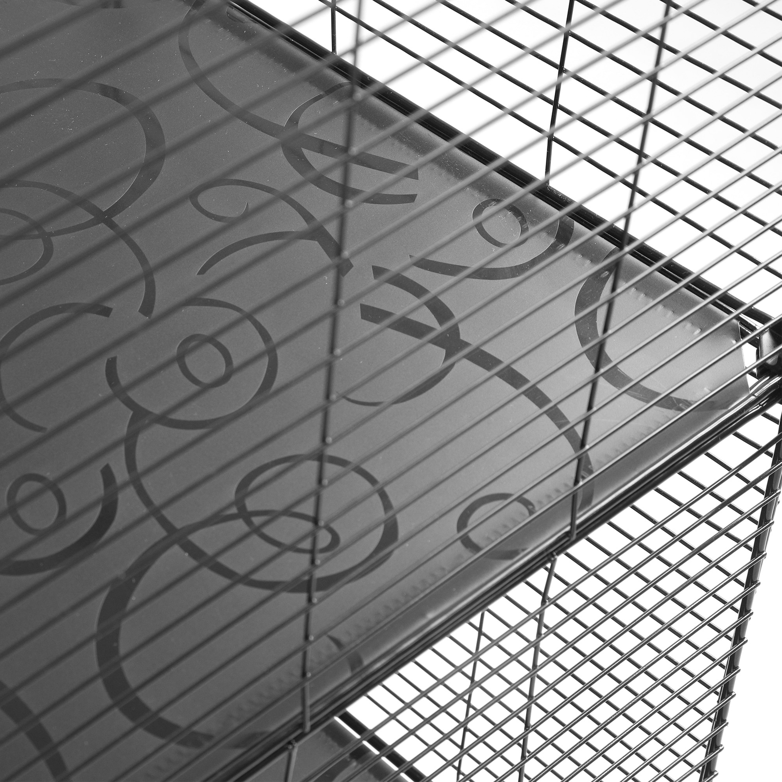 4-Tier Large Cat Cage Enclosure Metal Wire Kennel Playpen Catio with Hammock