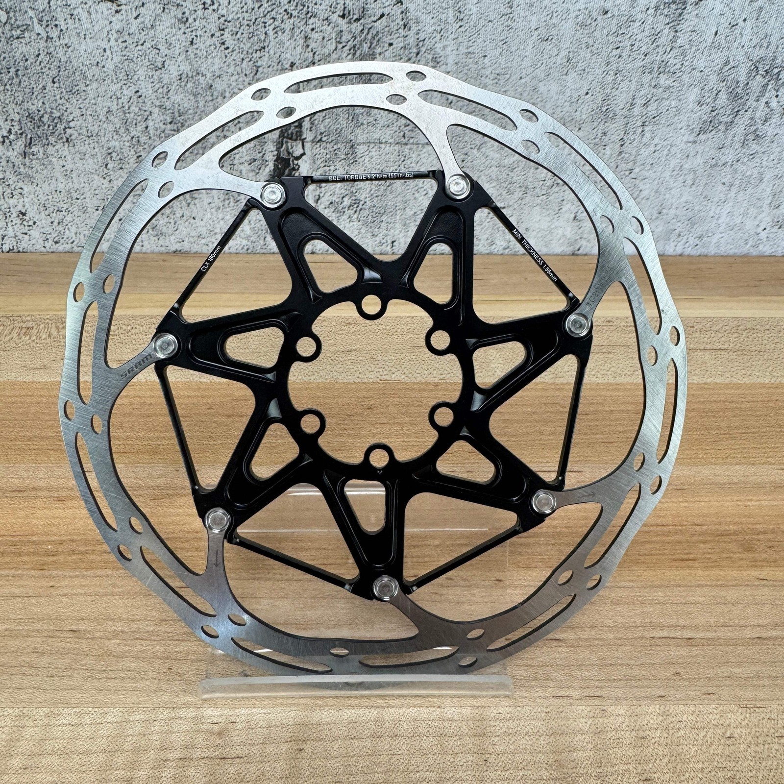 New! SRAM Centerline CLX 180mm 6-Bolt Disc Brake Rotor 123g MSRP $36