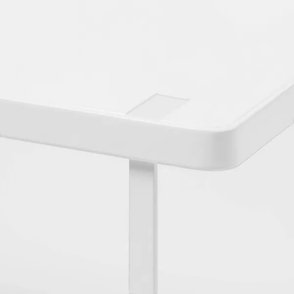 Metal Cabinet Shelf White - Brightroom: Kitchen Organizer, Shelf Riser, Iron, 15