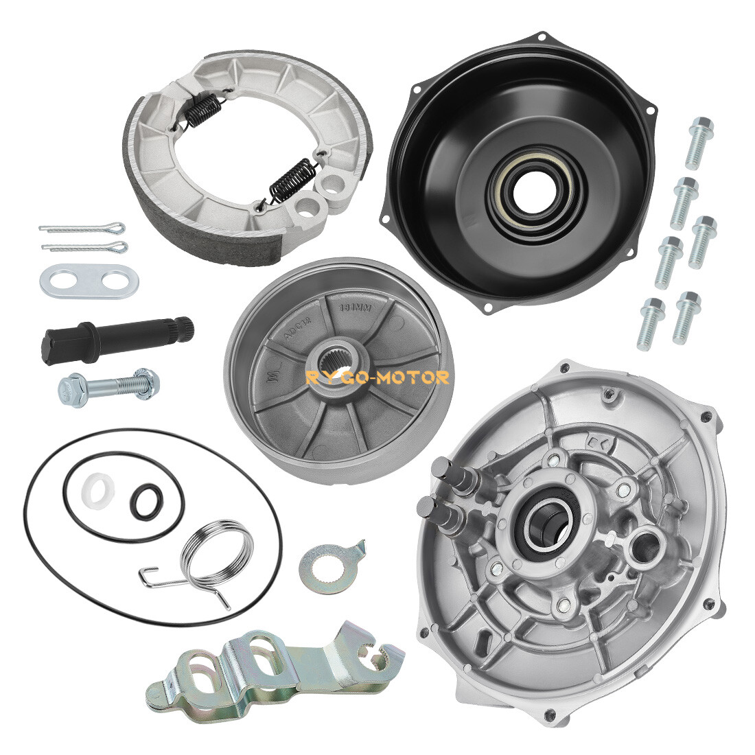 Rear Brake Drum Hub Plate Cover Bearing Seals for Honda Foreman 500 TRX500 05-13